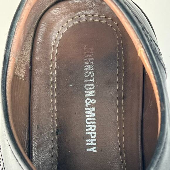 Johnston & Murphy Lewis Black Leather Wingtip Oxford Dress Shoes Men 10 main image 7